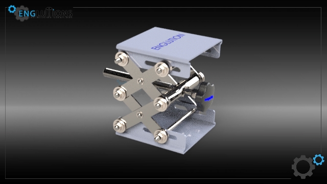 screw-jacks螺旋千斤顶升降台3D图纸 STEP格式